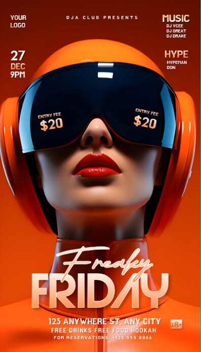 Neon Red Background Gradient Freaky Friday  B Business Card template