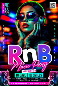 White R&b Fridays Flyers Template | PosterMyWall