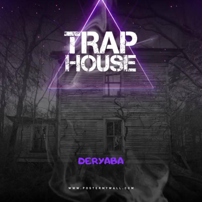 Neon Smoke Abandoned Trap House Mixtape Cover Templat | PosterMyWall