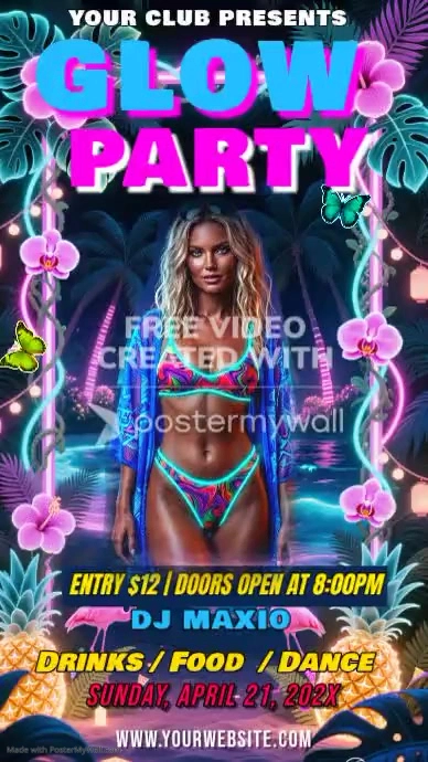 Spring Break Party Template | PosterMyWall