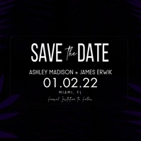 save the date neon