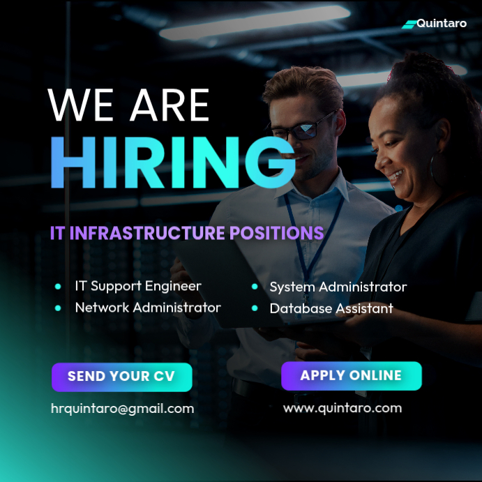 Neon Typographic Square LinkedIn Post Hiring Template | PosterMyWall