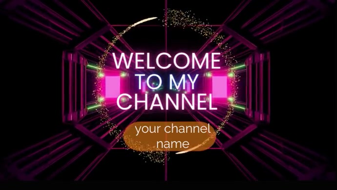 Neon youtube thumbnail Isithombe Sekhava Yeshaneli ye-YouTube template