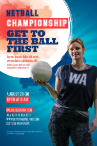 NETBALL TOURNAMENT FLYER TEMPLATE | PosterMyWall