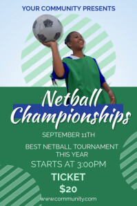 Netball Poster Template | PosterMyWall