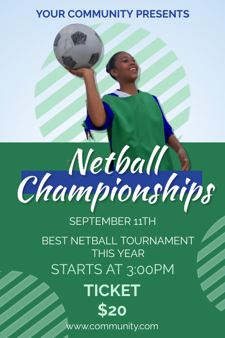 Netball Championships Template | PosterMyWall