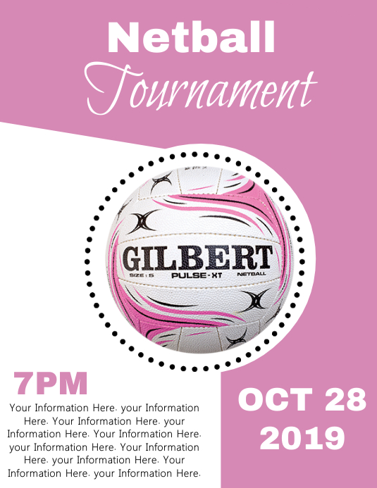 Netball Day / Tournament Flyer Template | PosterMyWall