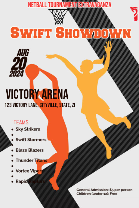 Netball Template | PosterMyWall