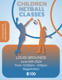 Netball Promo Netball Flyer Template | PosterMyWall