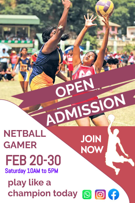 Netball Template | PosterMyWall