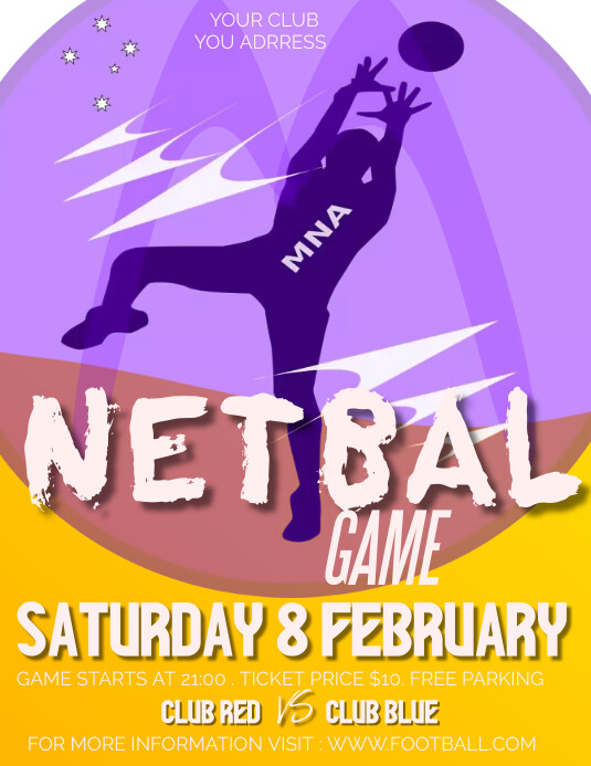 netball Template | PosterMyWall