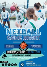 Netball Promo Netball Flyer Template | PosterMyWall