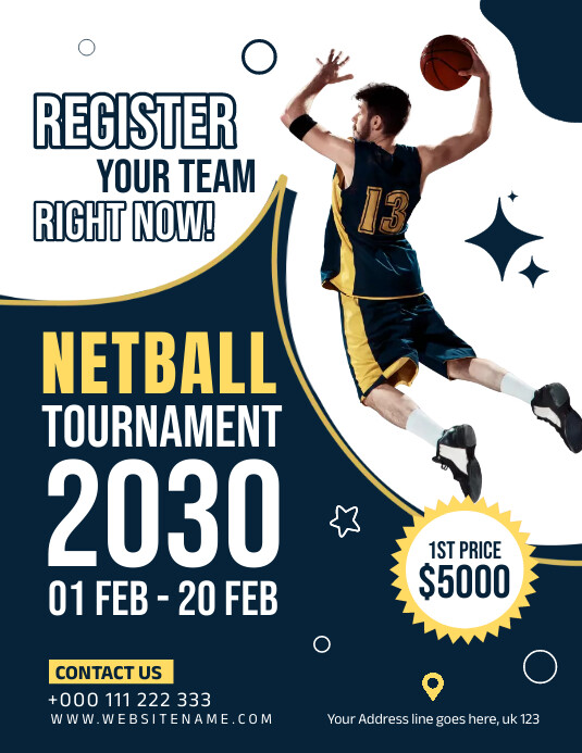 Netball Flyer Template | PosterMyWall