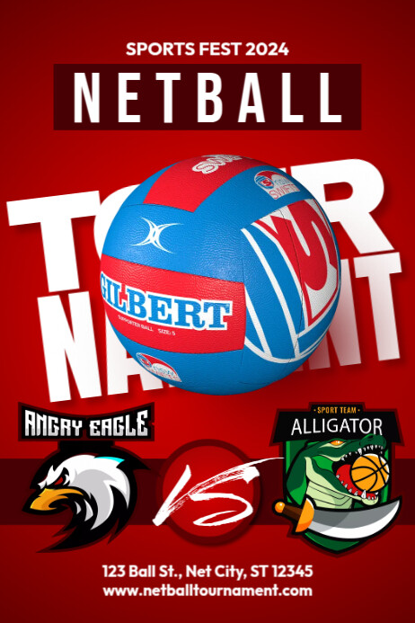 Netball Match Template | PosterMyWall