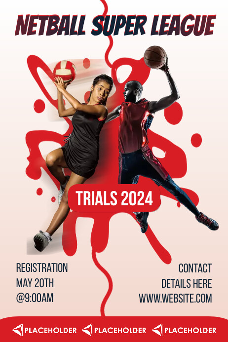 Netball Poster Template | PosterMyWall