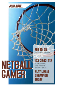 NETBALL GAME NIGHT Template | PosterMyWall