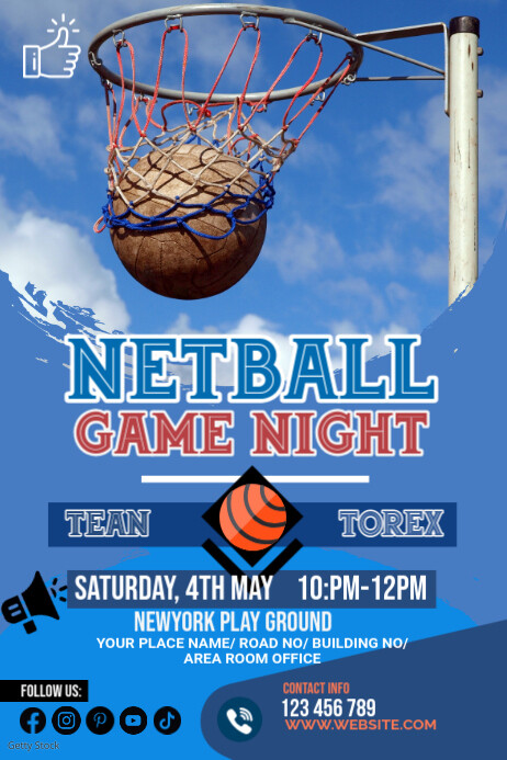 Netball Poster Template | PosterMyWall