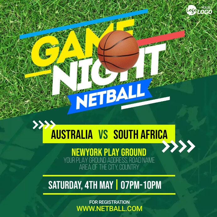 Netball Sports Template | PosterMyWall