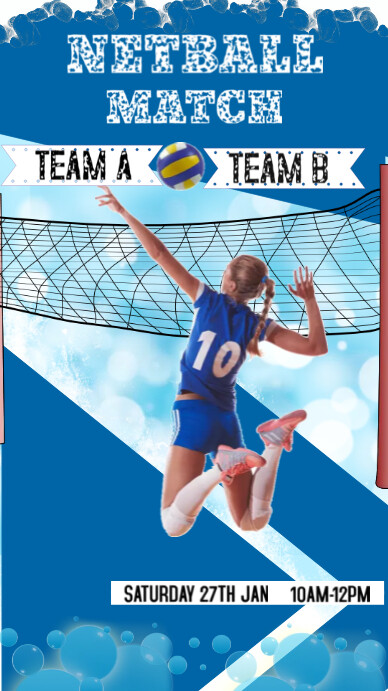 Plantilla de netball template | PosterMyWall