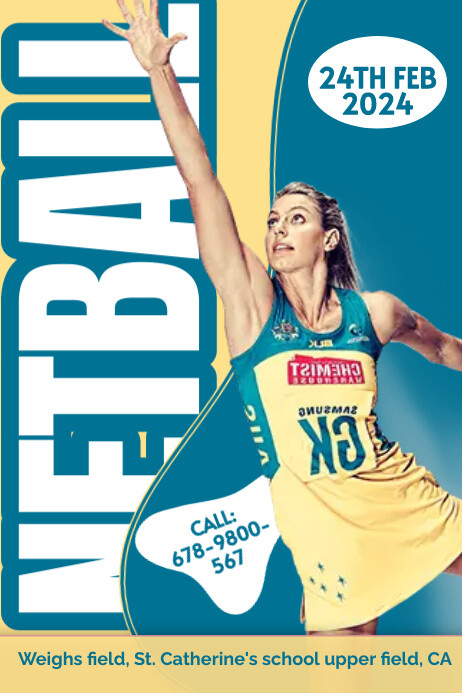 NETBALL TOURNAMENT FLYER TEMPLATE | PosterMyWall