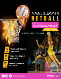 netball tournament poster Template | PosterMyWall