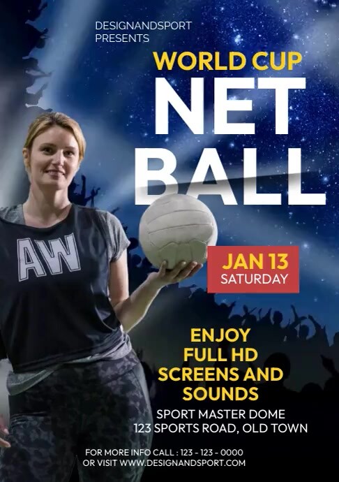 Netball World Cup Template | PosterMyWall