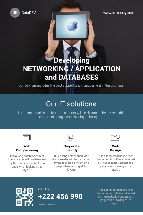 Network And IT Developer Flyer Template | PosterMyWall