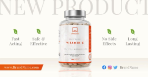 Neutral Multivitamins Product Display Faceboo ภาพที่แชร์บน Facebook template