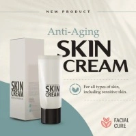 Neutral Skincare Product Display Instagram Im template