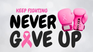 never give up cancer awareness design Digital Display (16:9) template