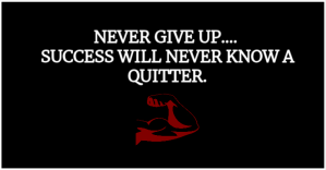 NEVER GIVE UP QUOTE TEMPLATE Facebook 共享图片