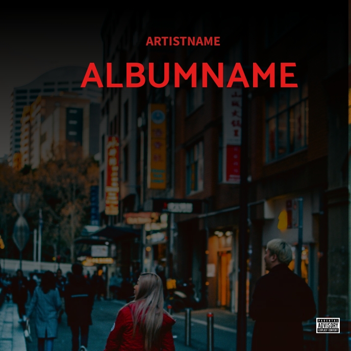 Never quit Album cover (123) template