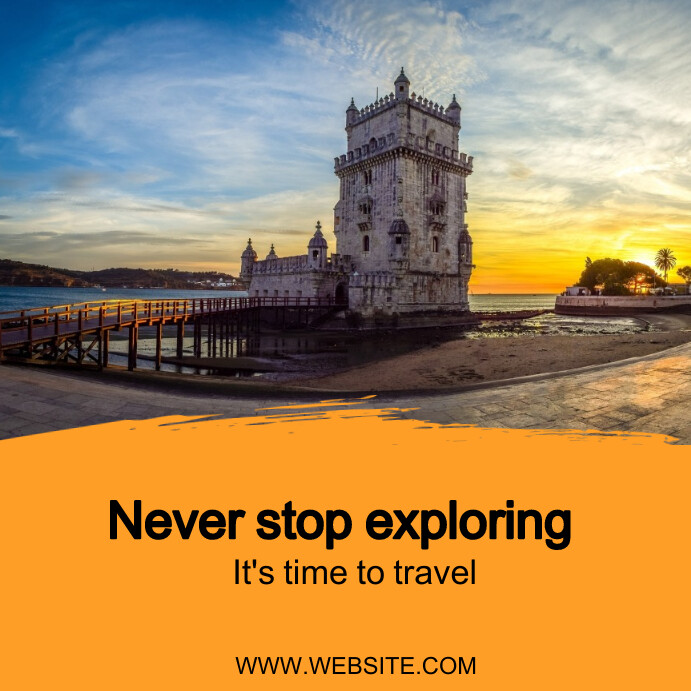 Never Stop Exploring Template PosterMyWall
