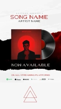 New Album Cover - CD Cover Template Instagram Story