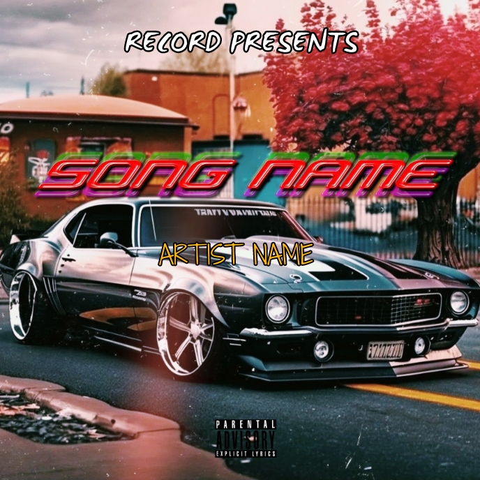 New album cover template