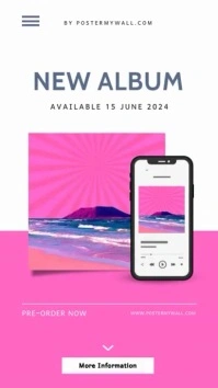 New Album Out Instagram Story template