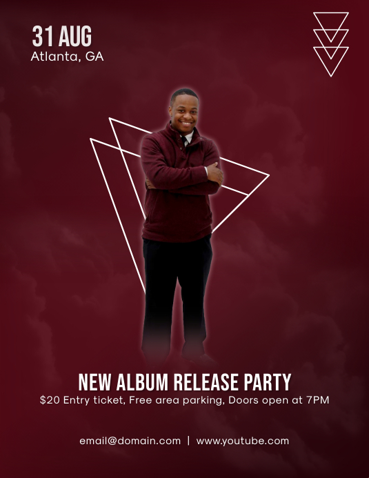 New Album Release Party Template PosterMyWall New Album Release Party Template PosterMyWall