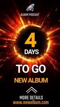 New Album Relese Instagram Story Teamplete Tiktok Video template