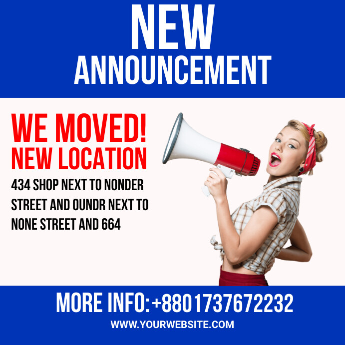 New announcement Template | PosterMyWall