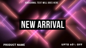 Black New Arrival Promotion Digitalt display Template
