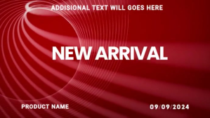 Rood New Product Announcement Digitalt display Template