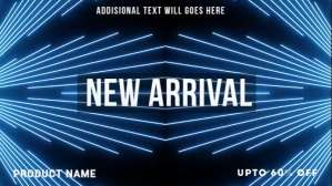 Blue New Product Launch Digitalt display Template