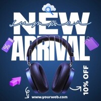 new arrival earphone Pos Instagram template