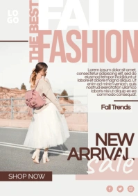 New Arrival Fashion Ads A4 template