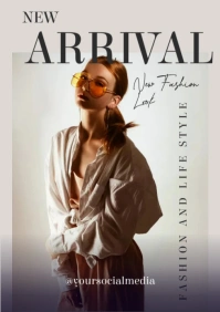 New Arrival Fashion Magazine Style A4 template