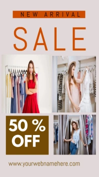New arrival Sale 50 % off Template Digital Display (9:16)