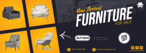 Preto Furniture Sale Facebook-coverfoto Template