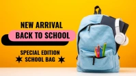 New Arrival School Bagpack Twitter Post Twitter-bericht template