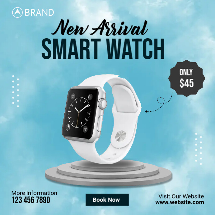 New Arrival Smart Watch AD Template | PosterMyWall