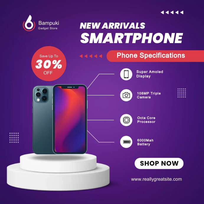 Smartphone Post New arrival smartphone Instagram post Template | PosterMyWall